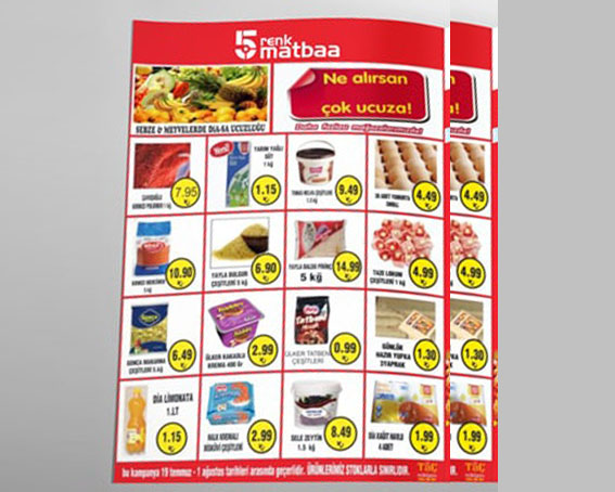 A4 2 sayfa insert (tek yaprak ön arka baskı) Fiyatları